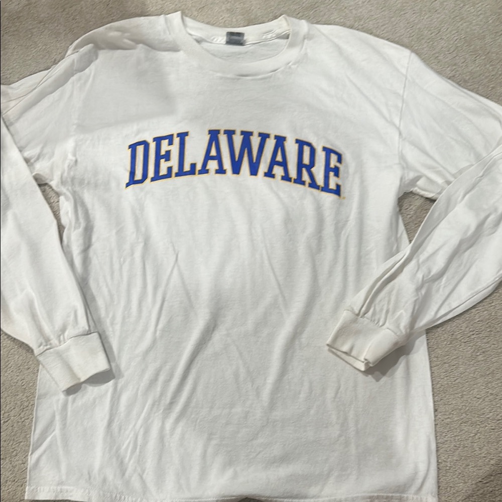 White Delaware Long Sleeve Shirt